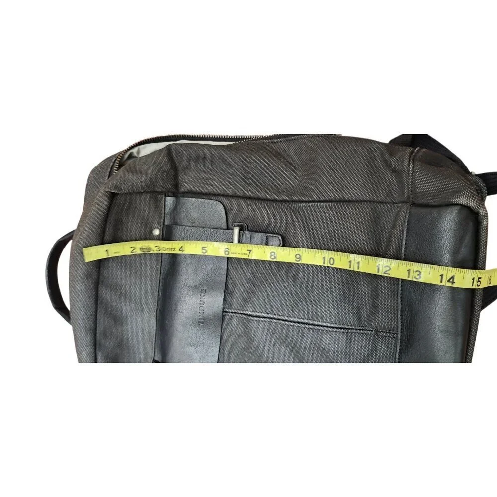 Timbuk2 Authority Laptop Backpack Deluxe Black Leather Vinyl